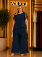 Zweiteiler-Set | Plus Size | Marineblau