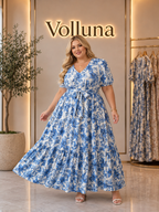 Figurbetontes Midi-Kleid | Plus Size