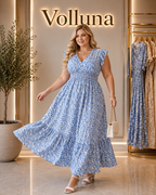 Figurbetontes Midi-Kleid | Plus Size