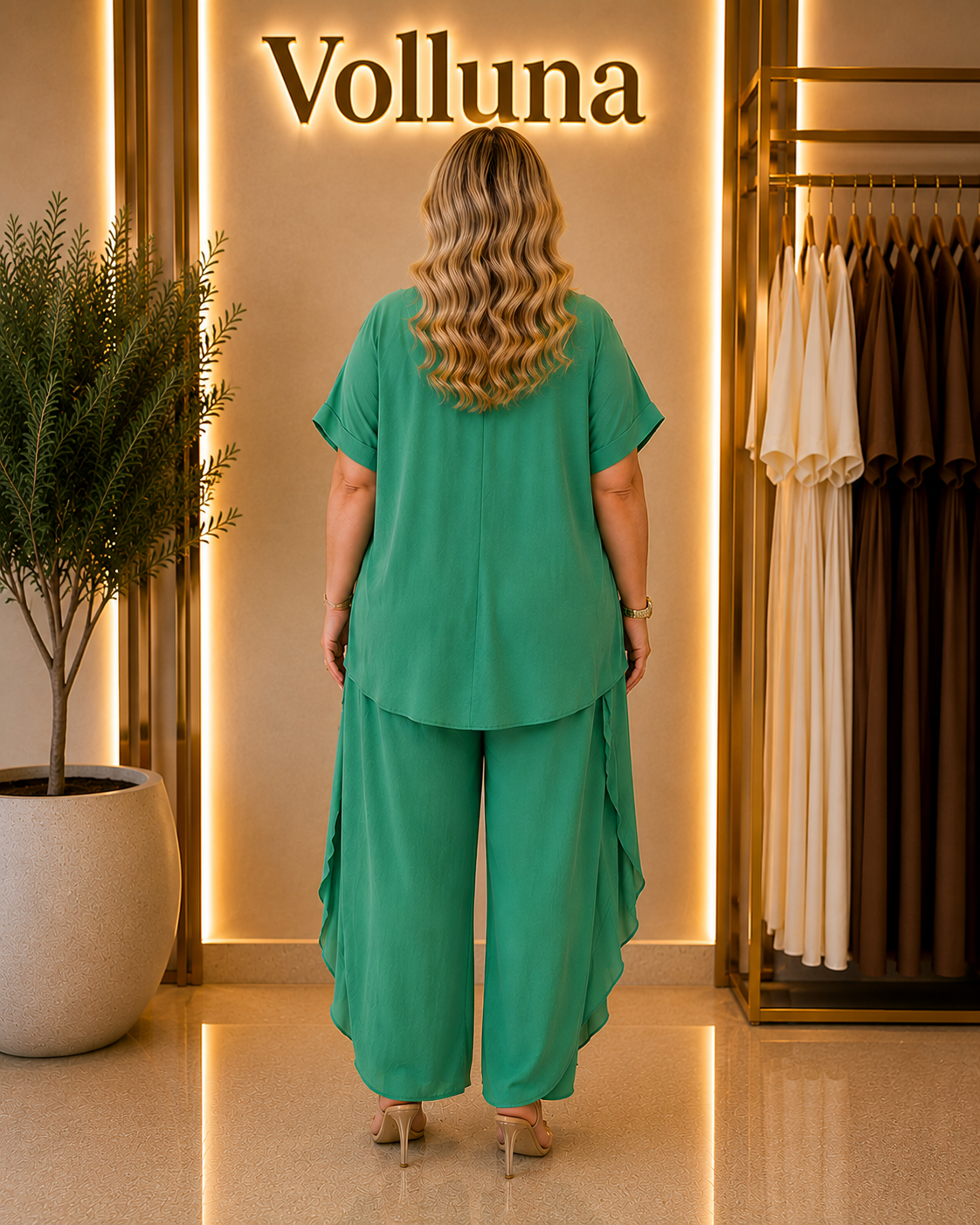 Leichtes Sommer Zweiteiler-Set | Plus Size