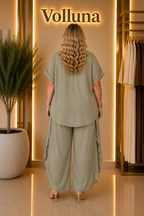 Leichtes Sommer Zweiteiler-Set | Plus Size