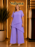 Zweiteiler-Set | Plus Size | Violett