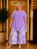 Zweiteiler-Set | Plus Size | Violett